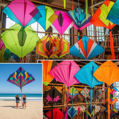 Kite flying in Rio de Janeiro