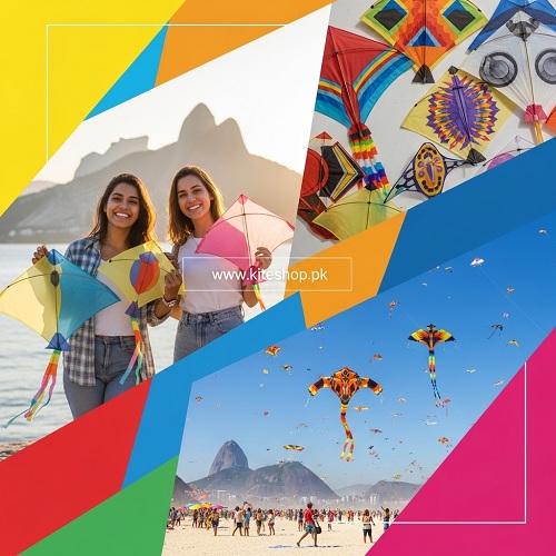 Kite flying in Rio de Janeiro