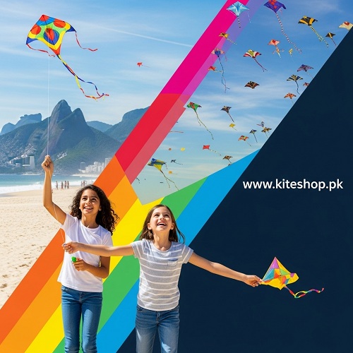 Kite flying in Rio de Janeiro