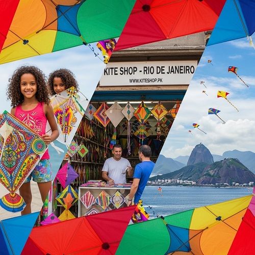 Kite flying in Rio de Janeiro