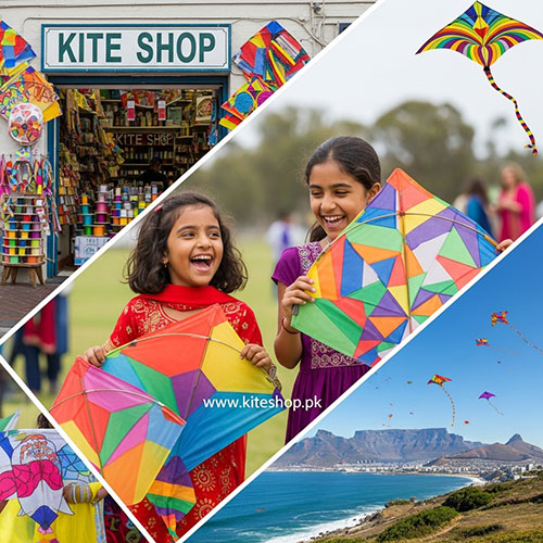 Kite flying in Cape Town