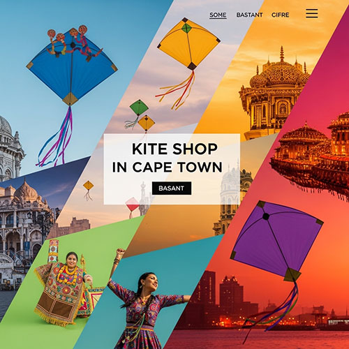 Kite flying in Cape Town