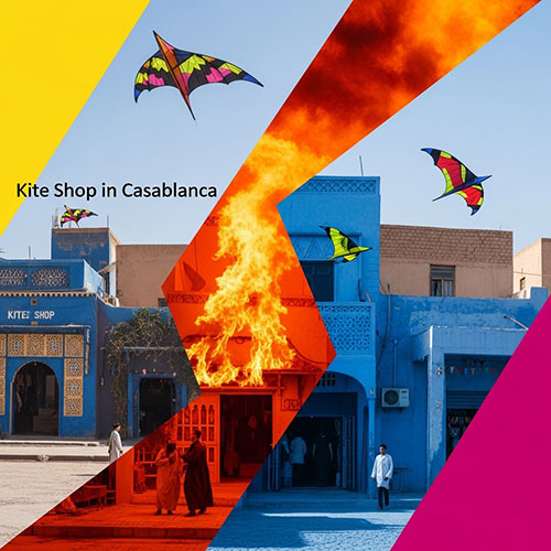 Kite flying in Casablanca