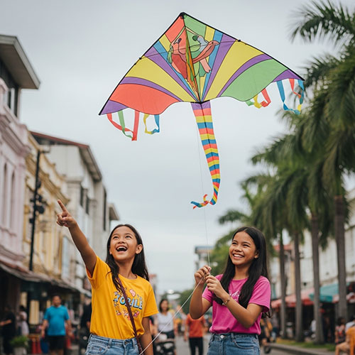 Kite flying in Cebu City