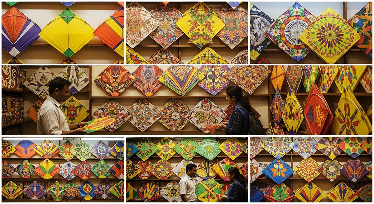 Kite shop in Bangalore