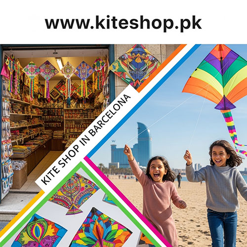 Kite flying in Barcelona