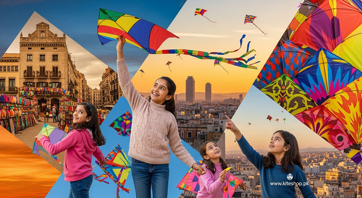 Kite shop in Barcelona