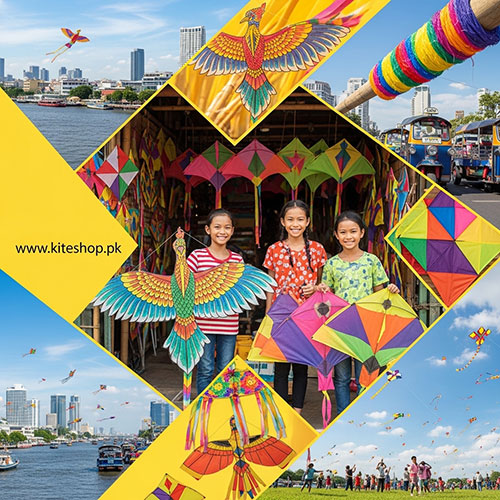 Kite flying in Bangkok