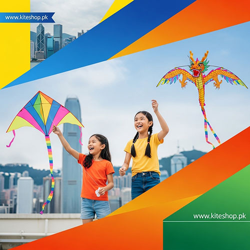 Kite flying in Hong Kong