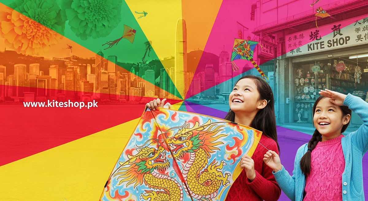 Kite shop in Hong Kong