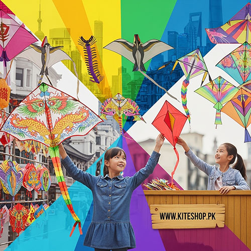 Kite flying in Shanghai