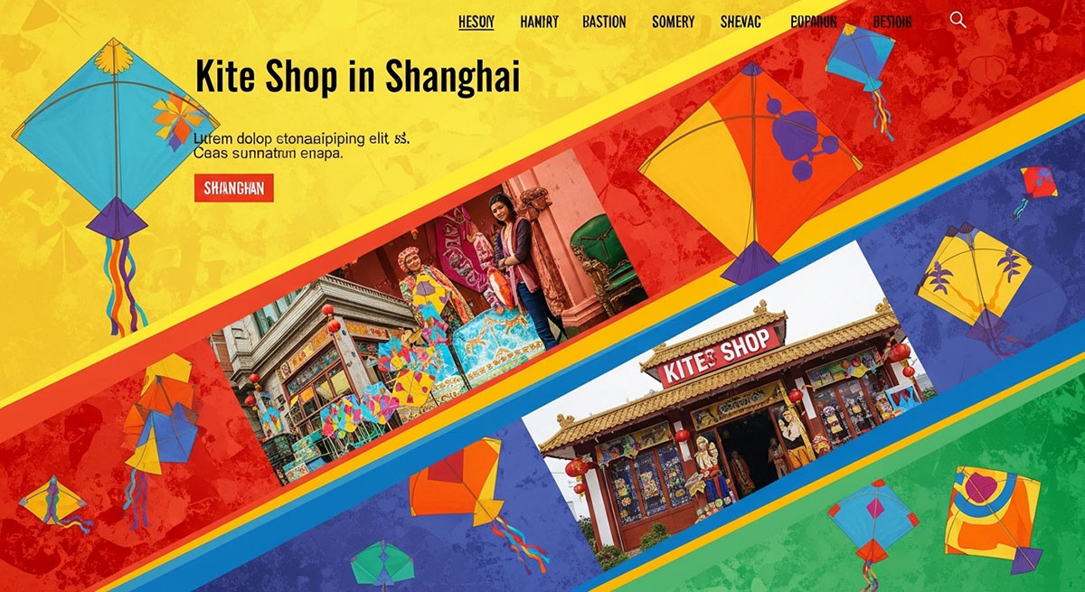 Kite shop in Shanghai