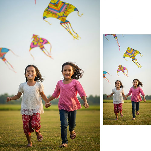 Kite flying in Jakarta