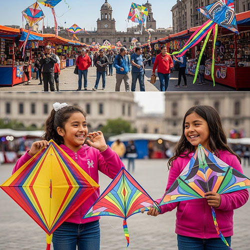 Kite flying in Santiago