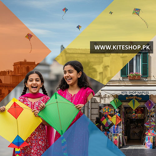 Kite flying in Naples