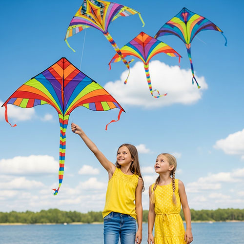 Kite flying in Naples
