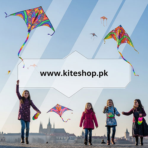 Kite flying in Prague