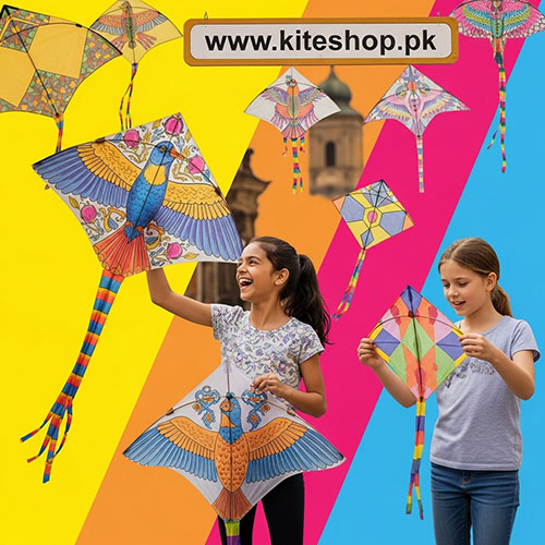 Kite flying in Prague