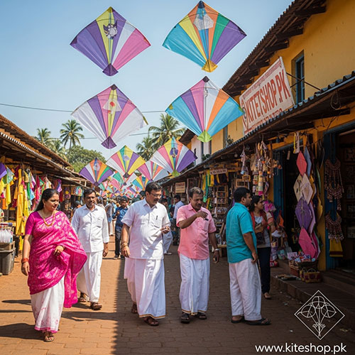 Kite flying in Goa (Panaji)