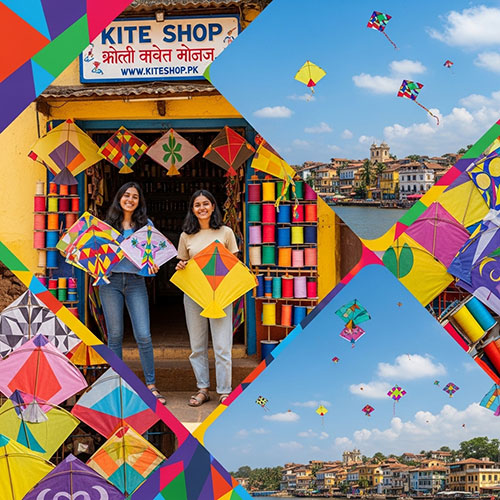 Kite flying in Goa (Panaji)