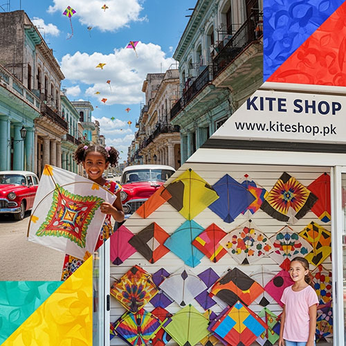 Kite flying in Havana
