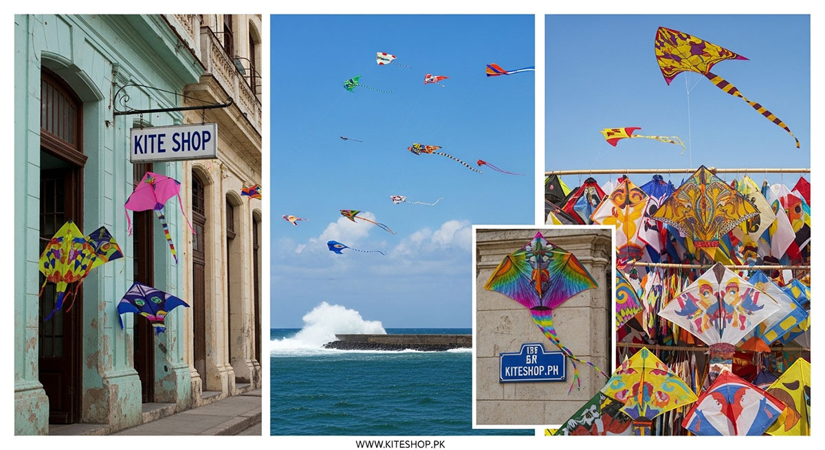 Kite shop in Havana
