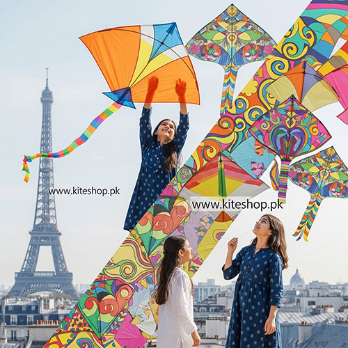 Kite flying in Paris
