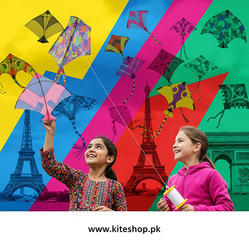 Kite flying in Paris