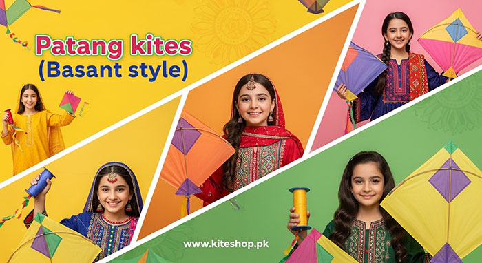 Patang kites colorful sky
