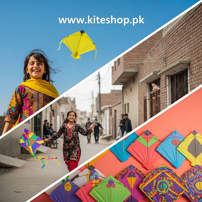 Basant kite festival colorful kites in the sky