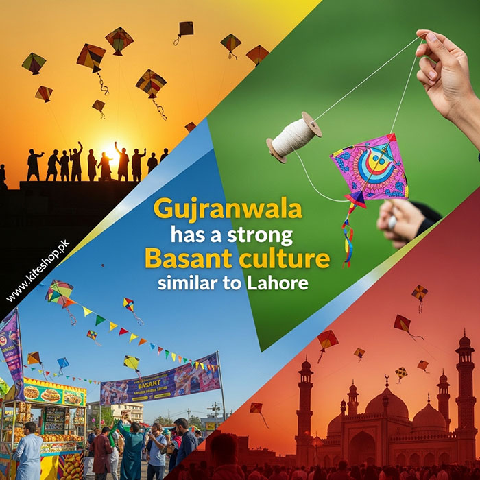 Basant kite festival colorful kites in the sky